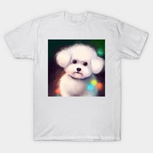 Cute Bichon Frisé Drawing T-Shirt